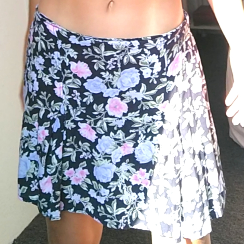 Floral Mini Skirt
